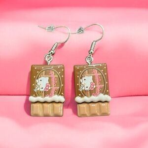 NWT HELLO KITTY Chocolate Earrings - Hypoallergenic
